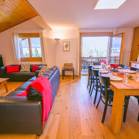 Duplex Panoramique Au Coeur De D Oex Appartement