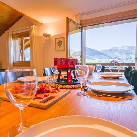 Duplex Panoramique Au Coeur De D Oex * Chateau-d'Oex