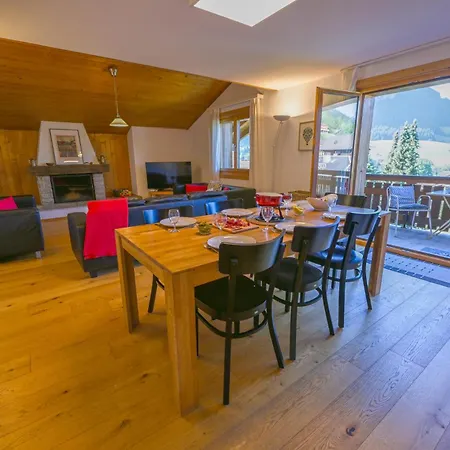 Duplex Panoramique Au Coeur De D Oex Appartement *